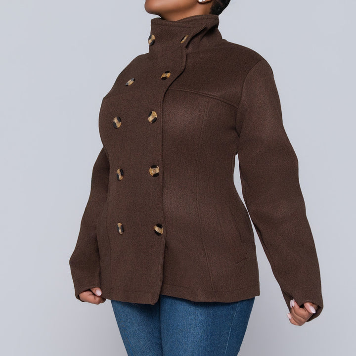 Choc Long Sleeve Melton Jacket