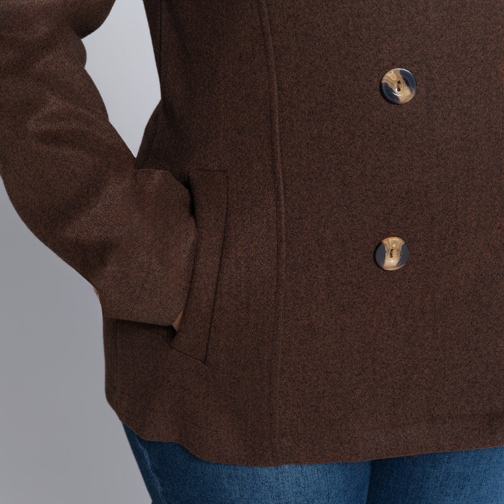 Choc Long Sleeve Melton Jacket
