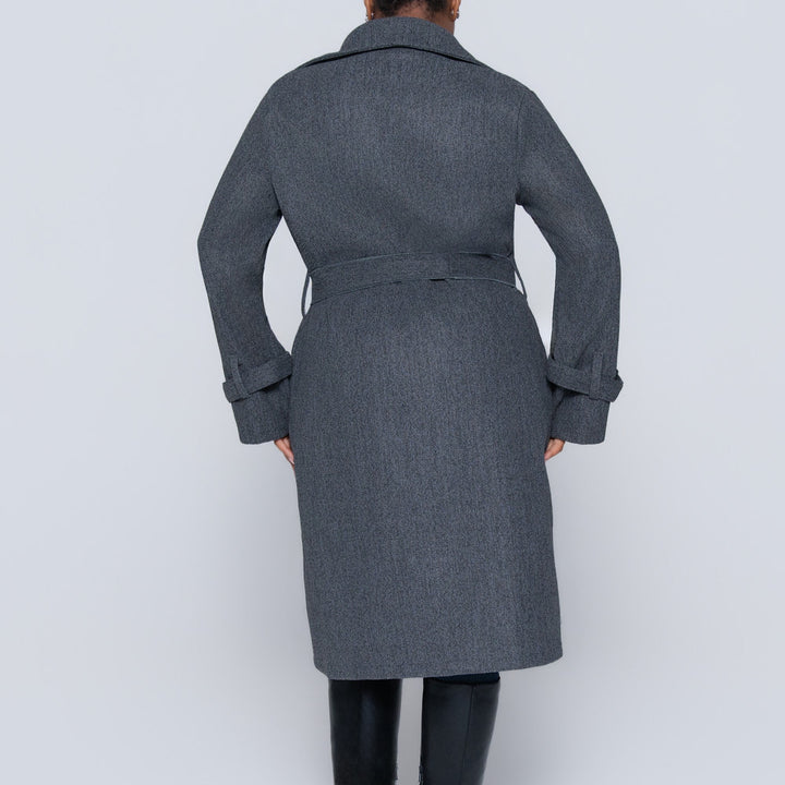 Charcoal Melange Melton Jacket
