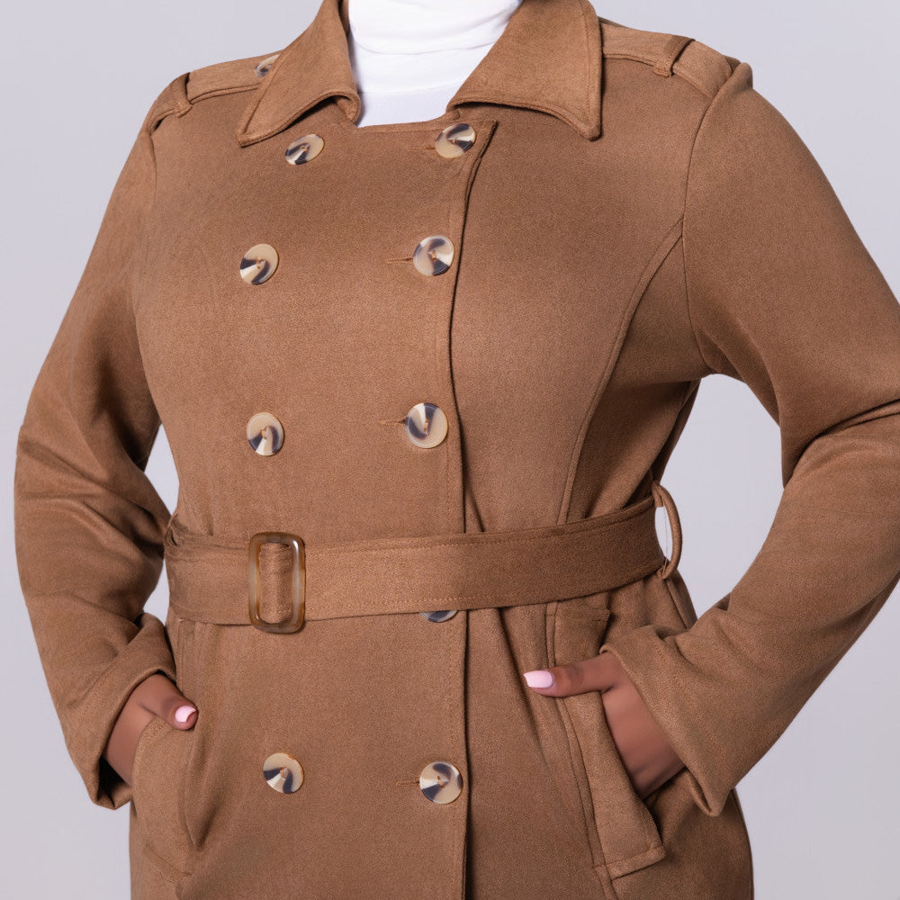 Camel Suede Jacket – Fashion World ZA
