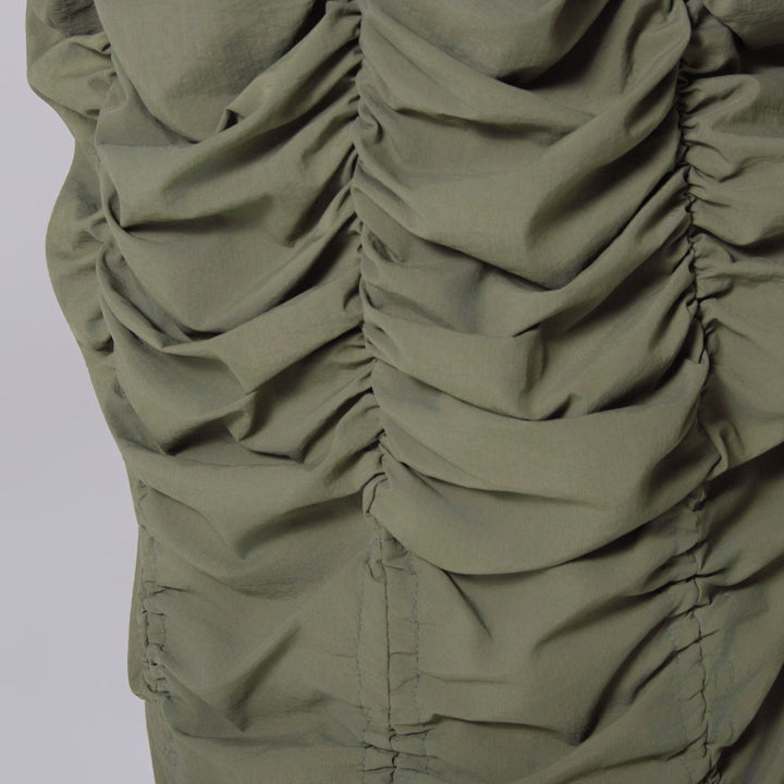Olive Teslon Skirt
