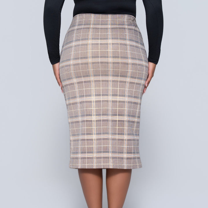 Foil Print Scuba Skirt