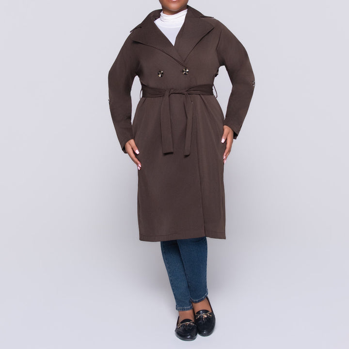 Choc Long Sleeve Plain Twill Jacket