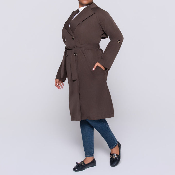 Choc Long Sleeve Plain Twill Jacket