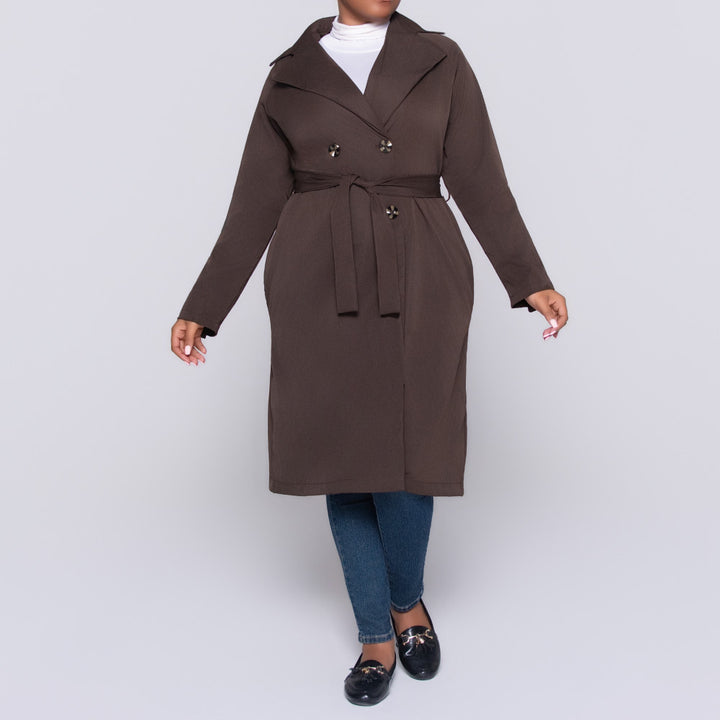 Choc Long Sleeve Plain Twill Jacket