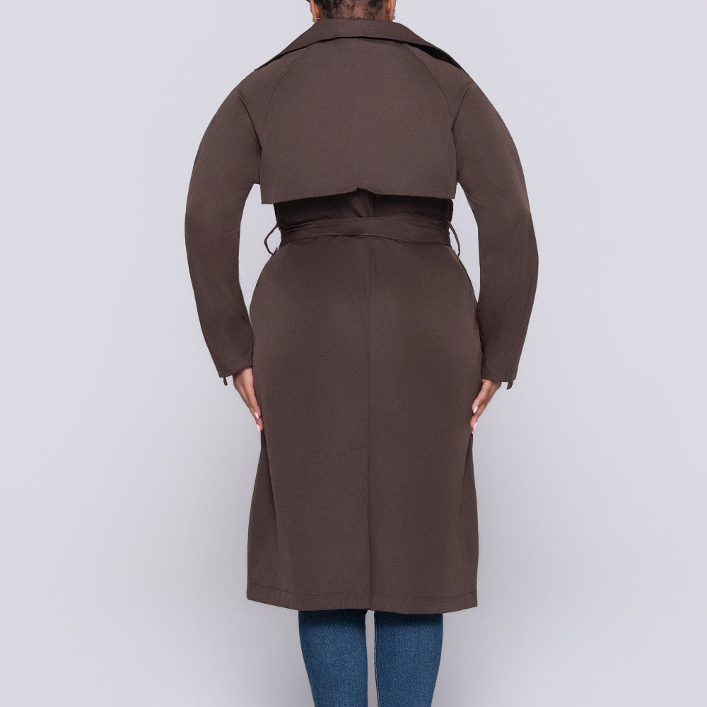 Choc Long Sleeve Plain Twill Jacket