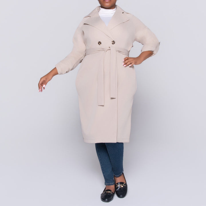 Stone Long Sleeve Plain Twill Jacket