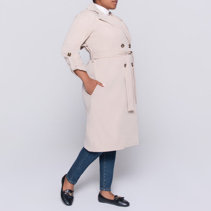 Stone Long Sleeve Plain Twill Jacket