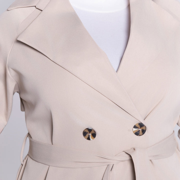 Stone Long Sleeve Plain Twill Jacket