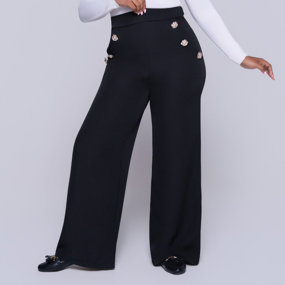 Black Barbie Twill Formal Pants
