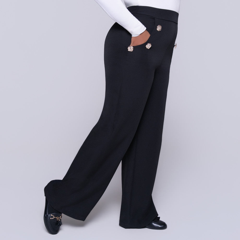 Black Barbie Twill Formal Pants