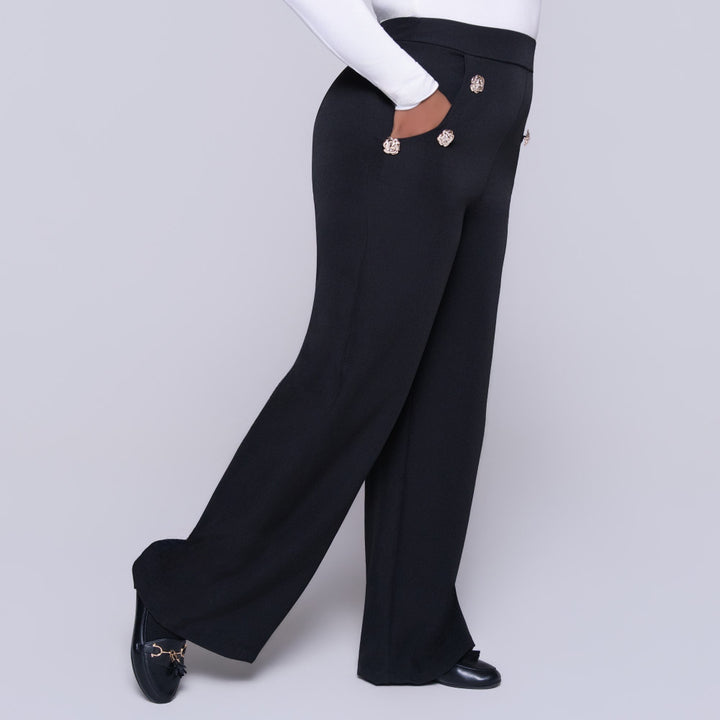 Black Barbie Twill Formal Pants