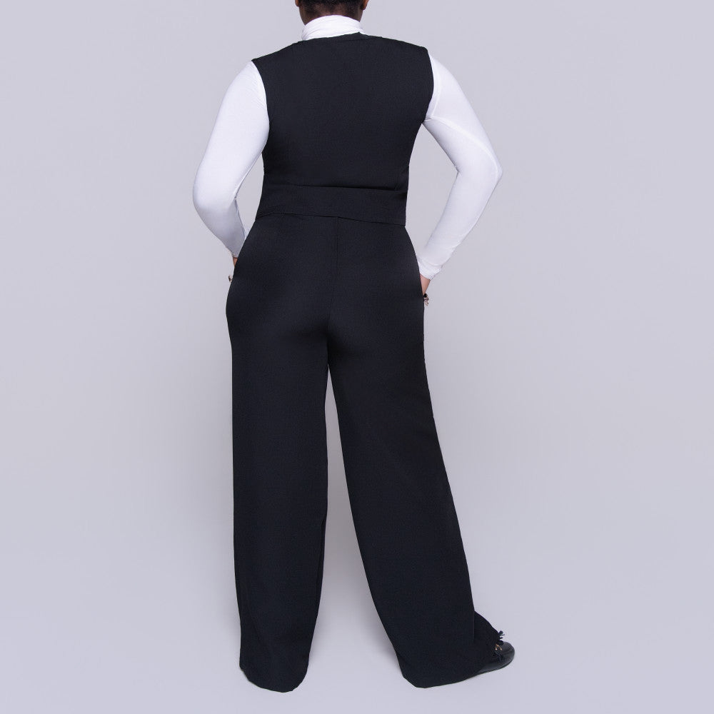 Black Barbie Twill Formal Pants