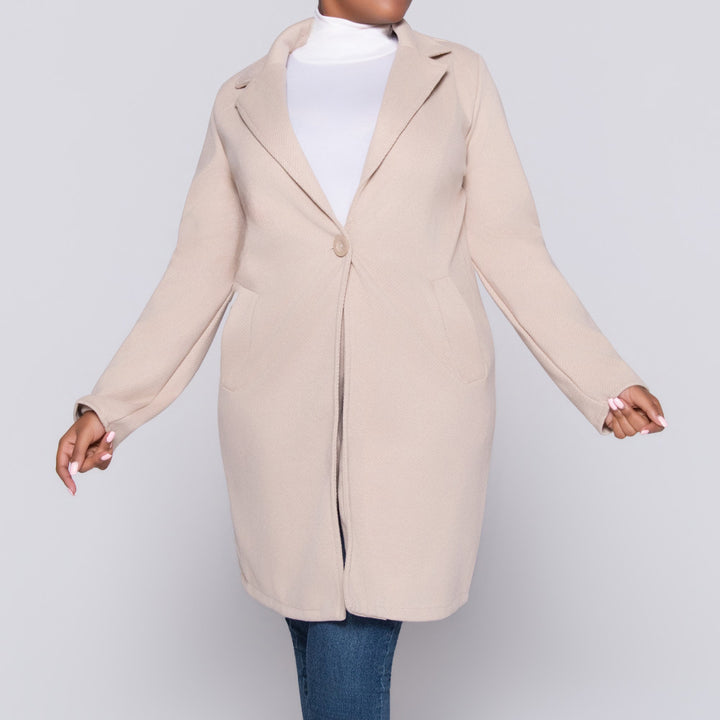 Stone Long Sleeve Melton Jacket