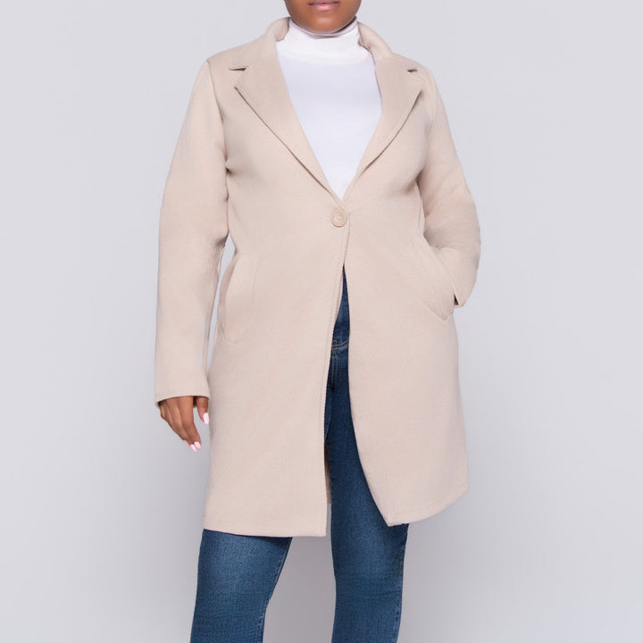 Stone Long Sleeve Melton Jacket