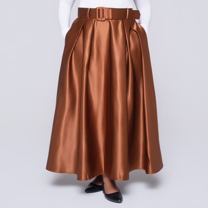 Bronze Satin Skirt