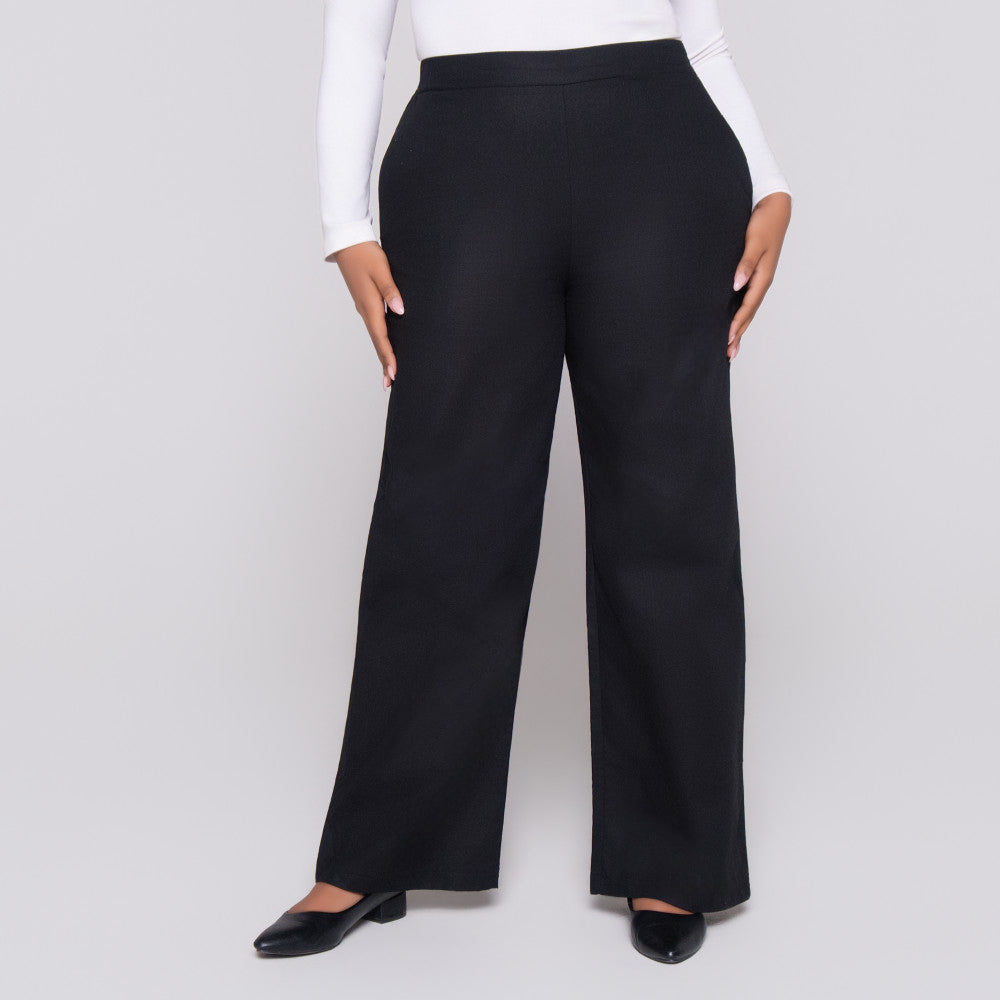 Black Ramie Pants
