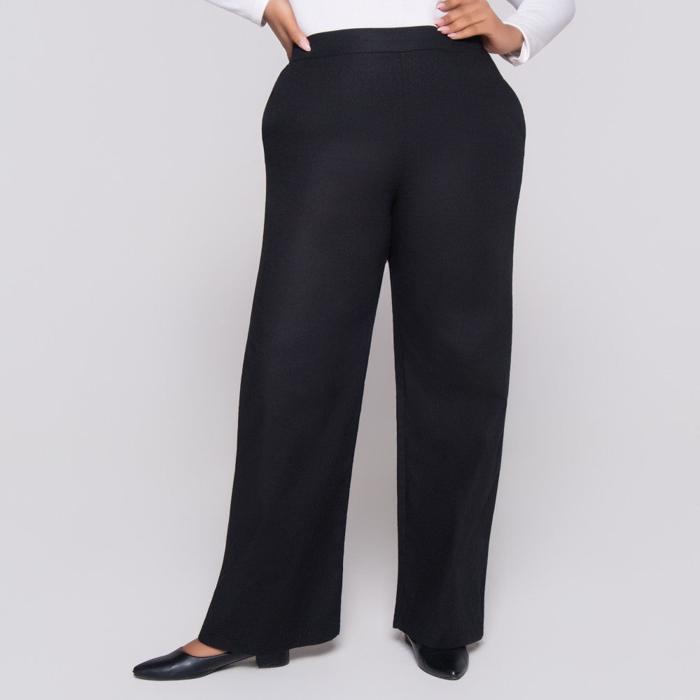 Black Ramie Pants