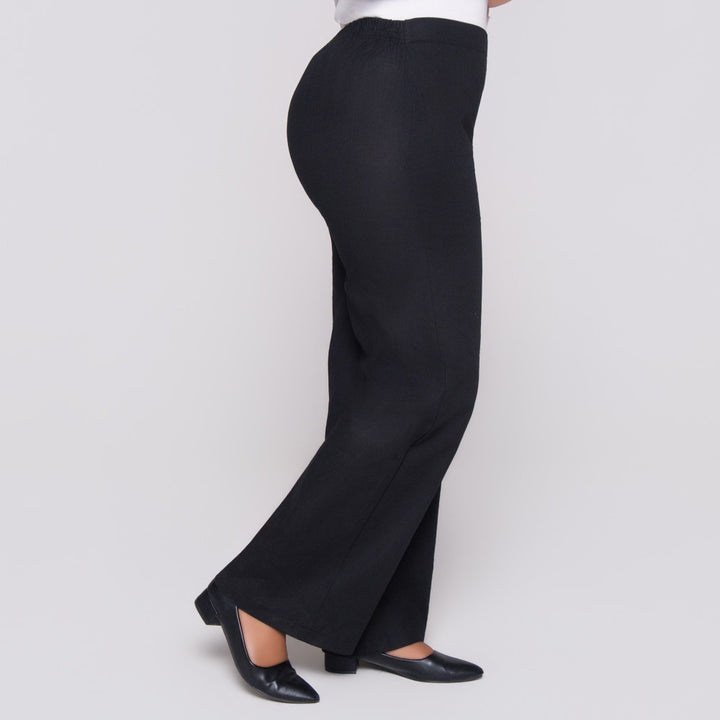 Black Ramie Pants