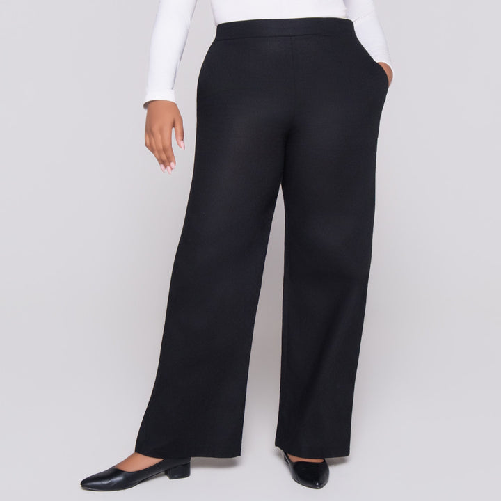 Black Ramie Pants