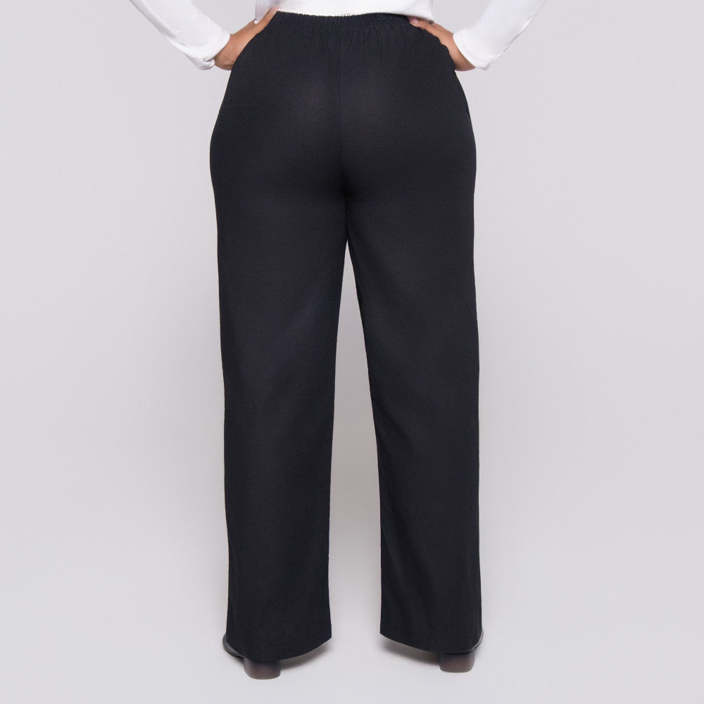 Black Ramie Pants