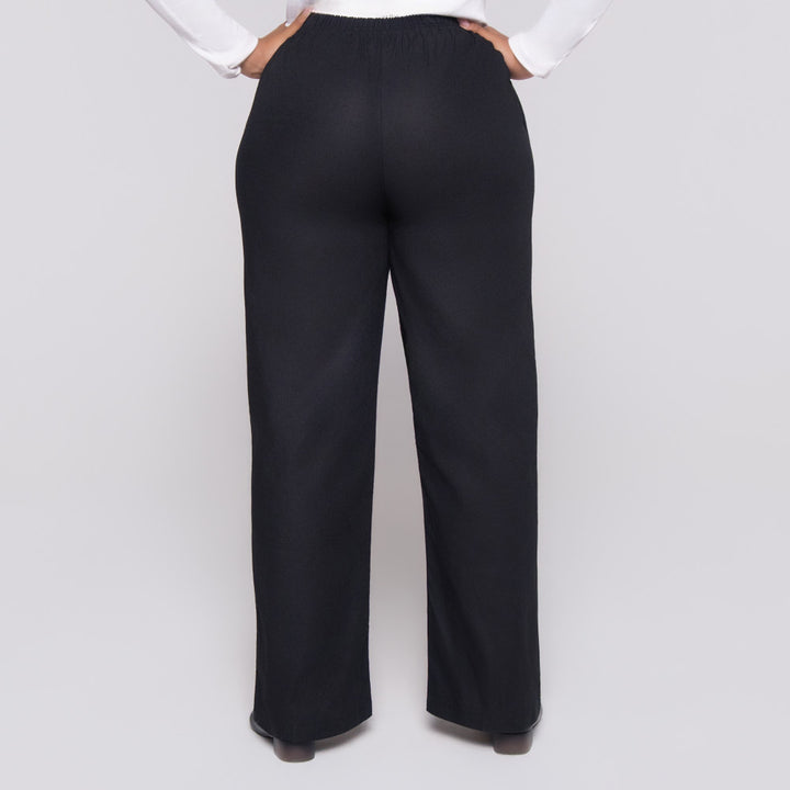 Black Ramie Pants