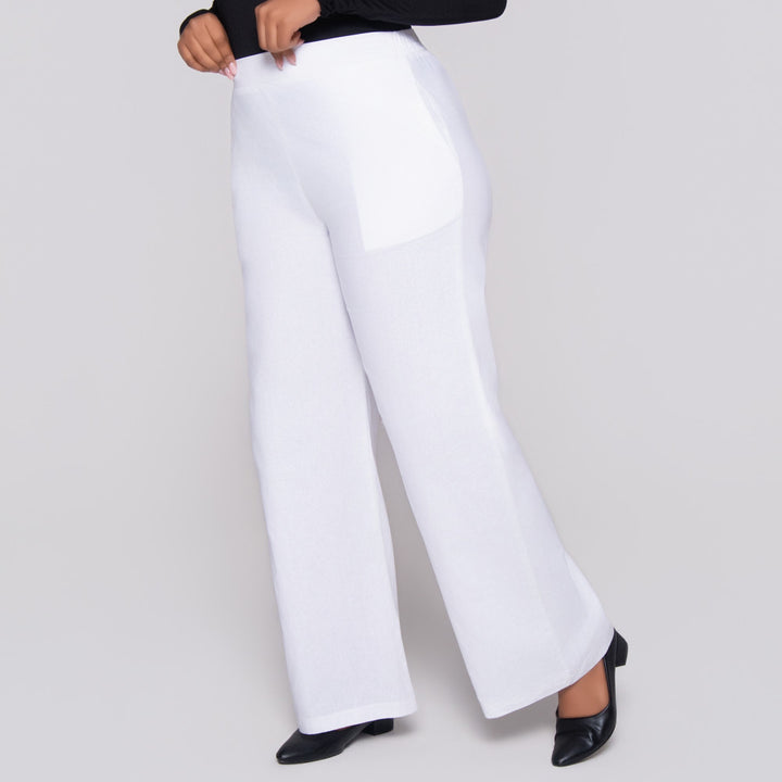 White Ramie Pants
