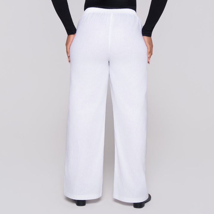 White Ramie Pants