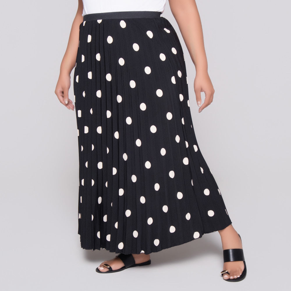Printed Spotted Skirt