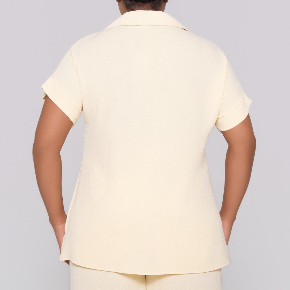Buttercup Johnny Collar Top