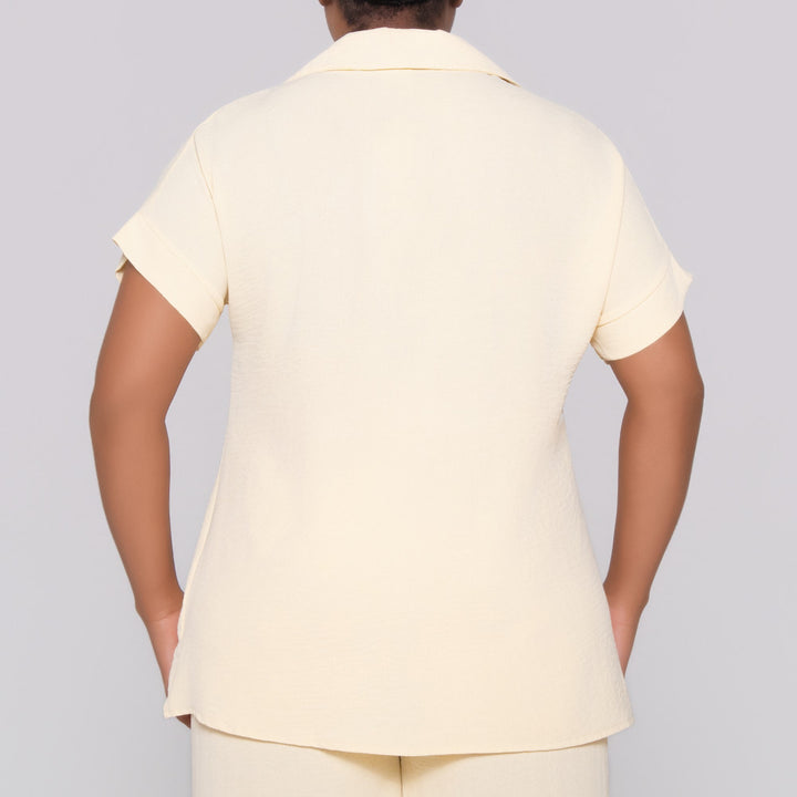 Buttercup Johnny Collar Top