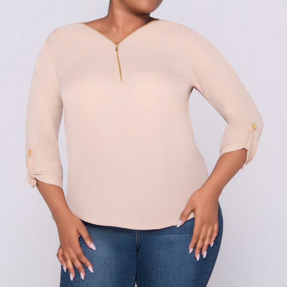 Stone 3/4 Sleeve Top