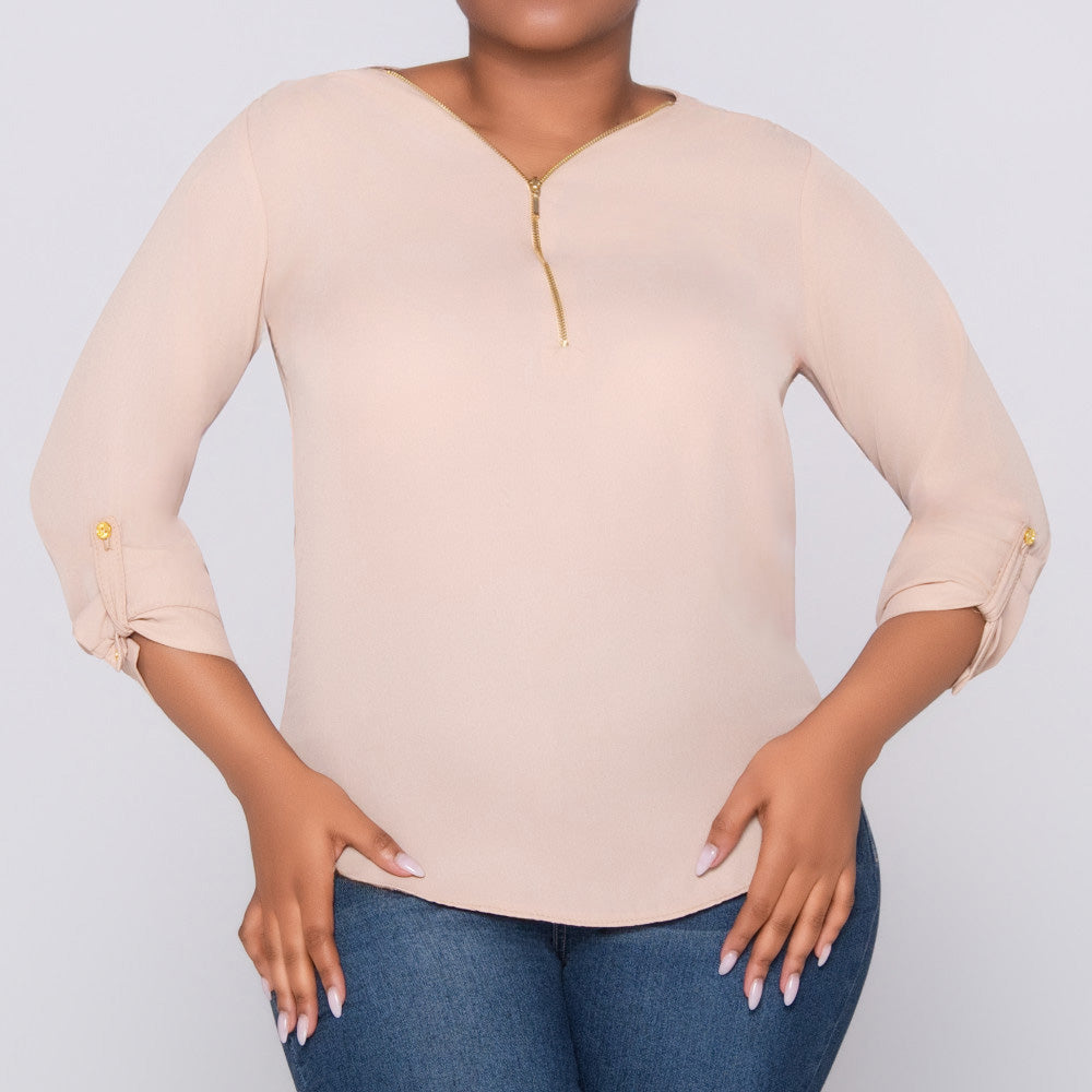 Stone 3/4 Sleeve Top