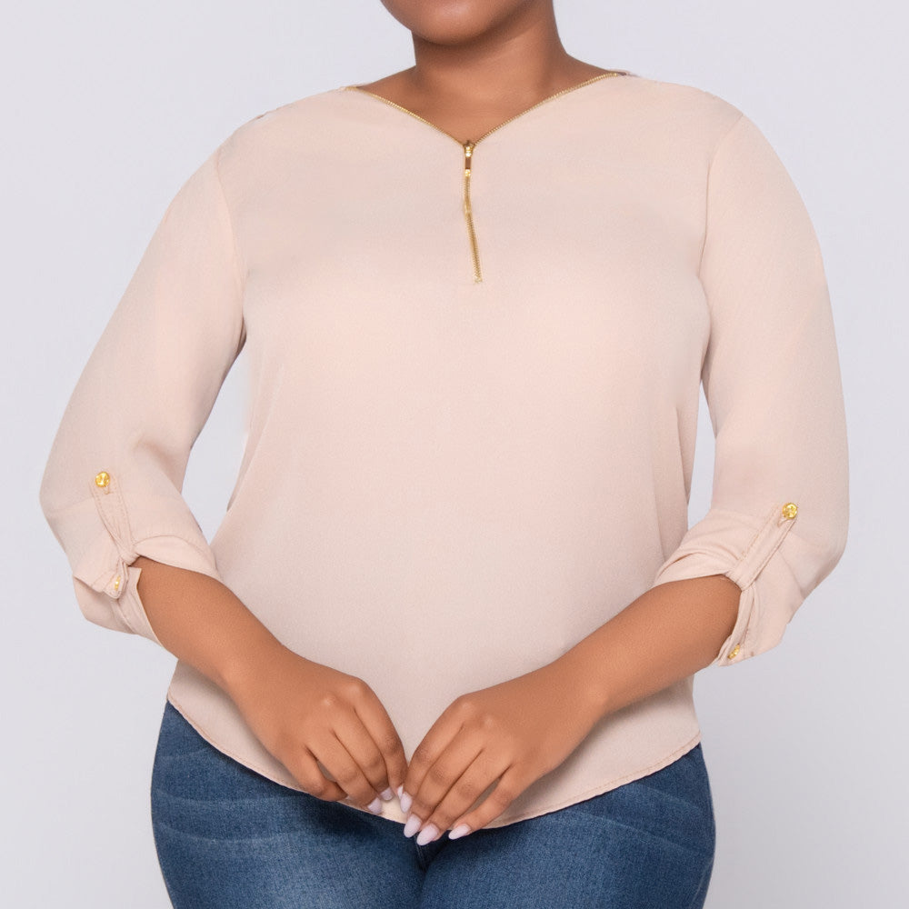 Stone 3/4 Sleeve Top