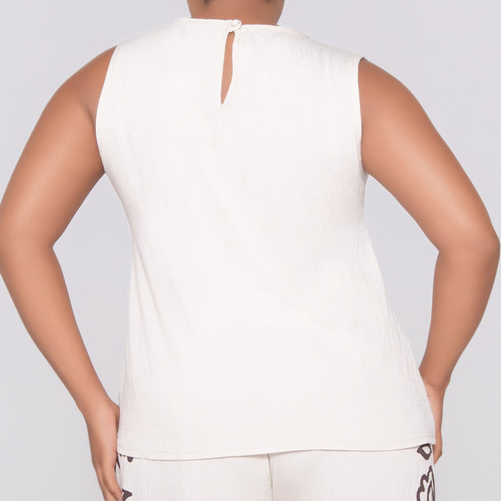 Sleeveless Printed Top