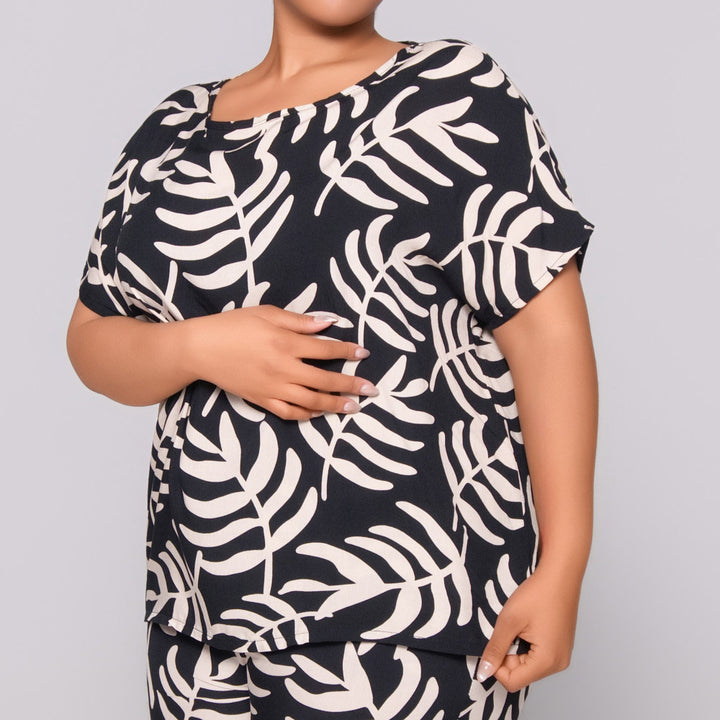 Printed Viscose Top