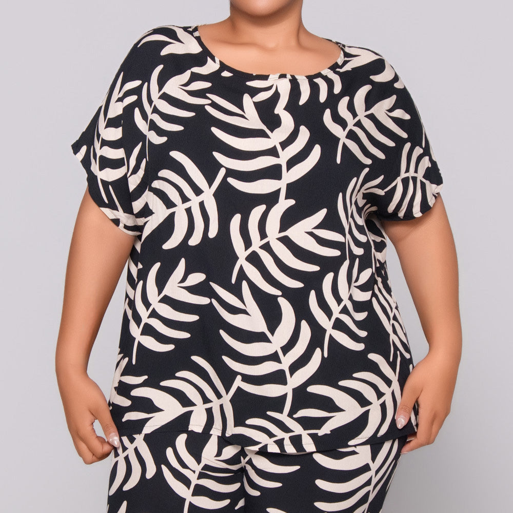 Printed Viscose Top