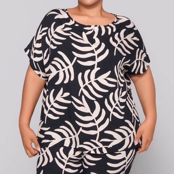 Printed Viscose Top