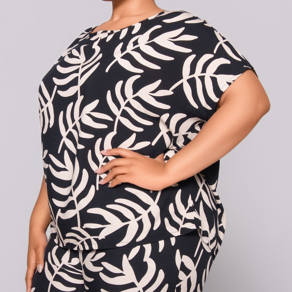 Printed Viscose Top