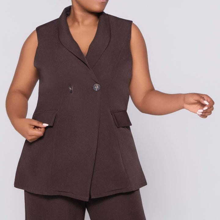 Chocolate Sleeveless Top