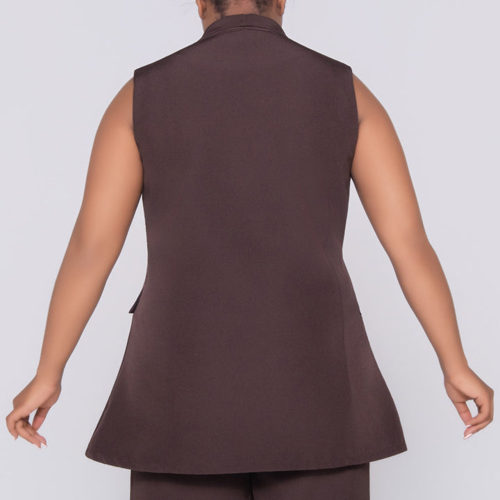 Chocolate Sleeveless Top