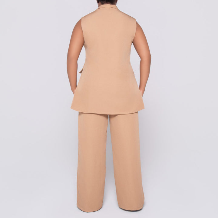 Camel Sleeveless Top