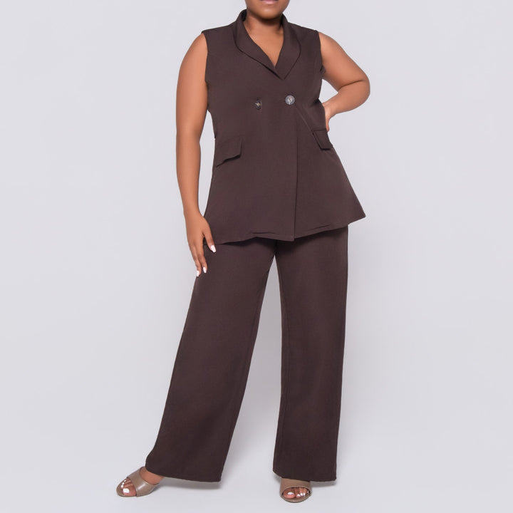 Chocolate Sleeveless Top