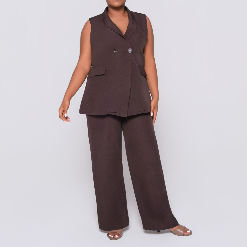 Chocolate Sleeveless Top
