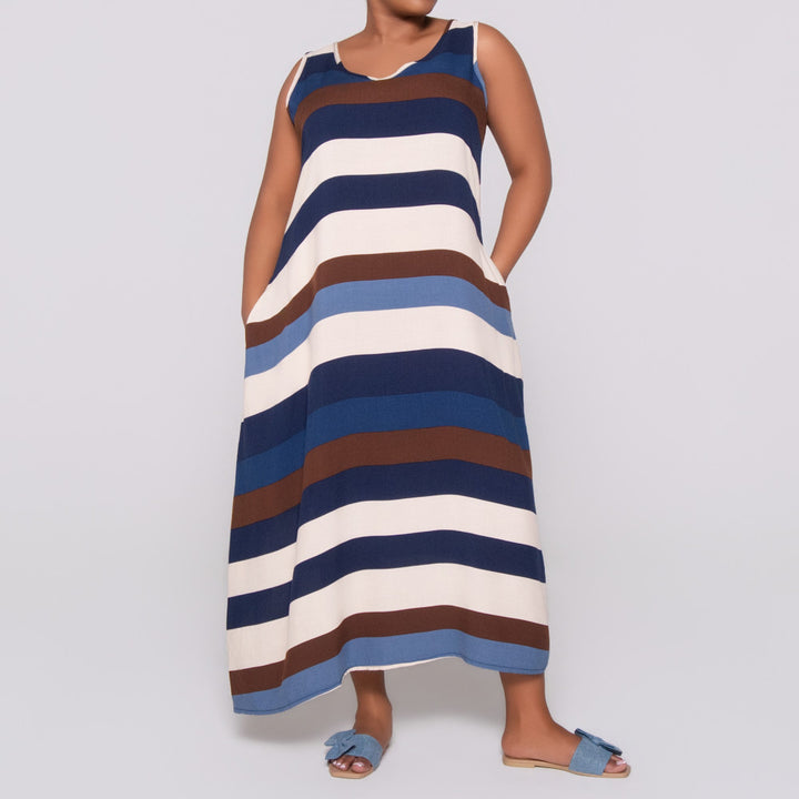 Sleeveless Striped Dress