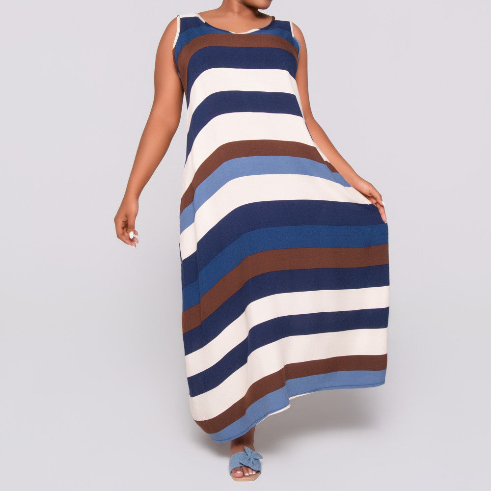 Sleeveless Striped Dress