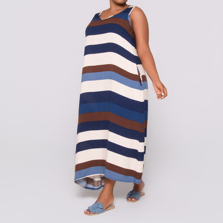 Sleeveless Striped Dress
