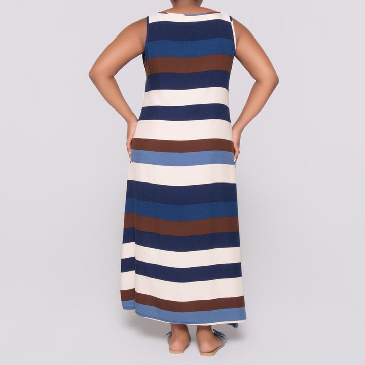 Sleeveless Striped Dress