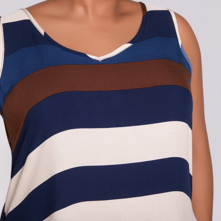 Sleeveless Striped Dress
