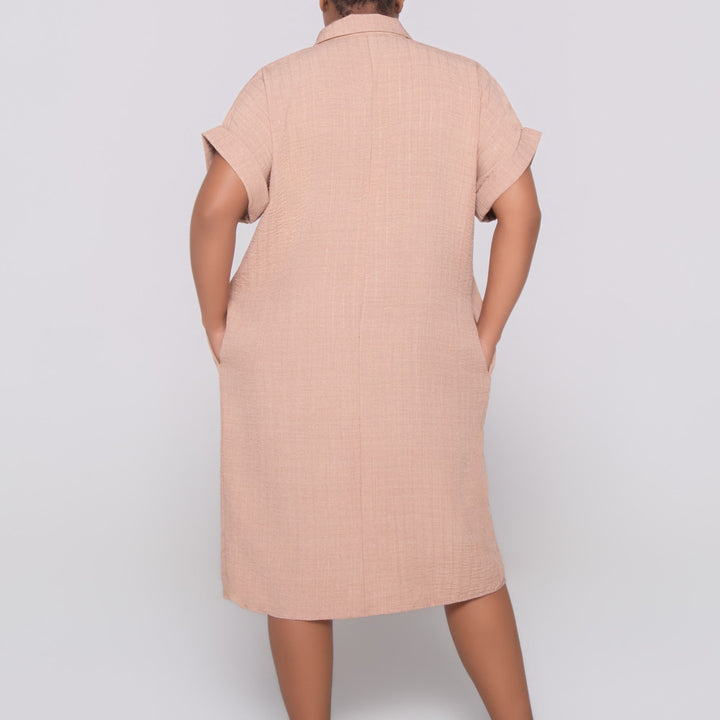 Short Sleeve Camel Tunic